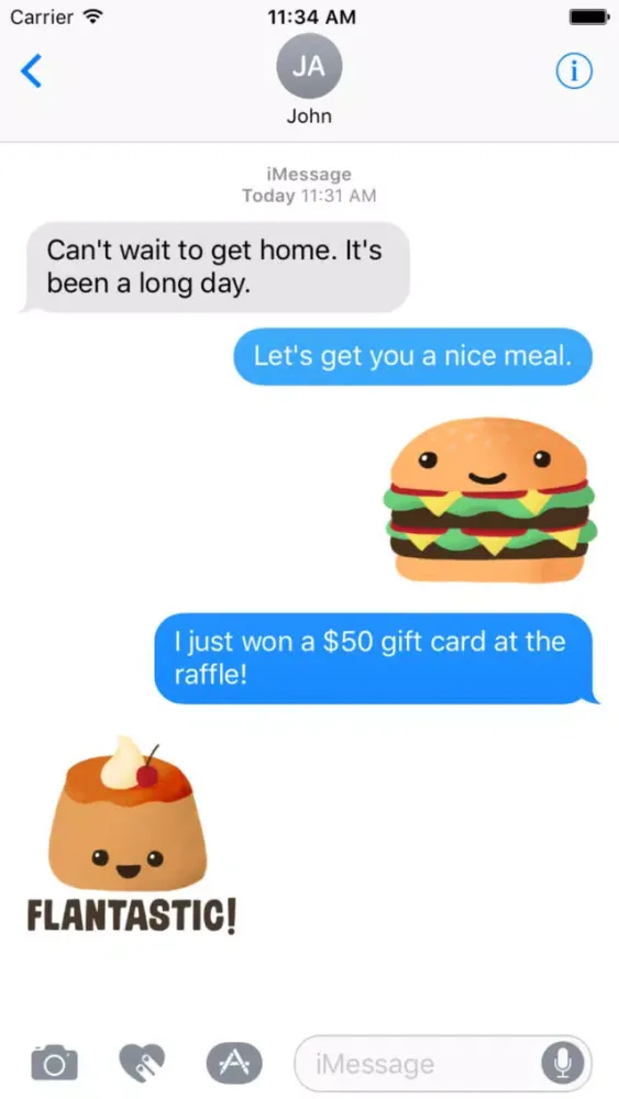 Cutie Food Stickers應用截圖