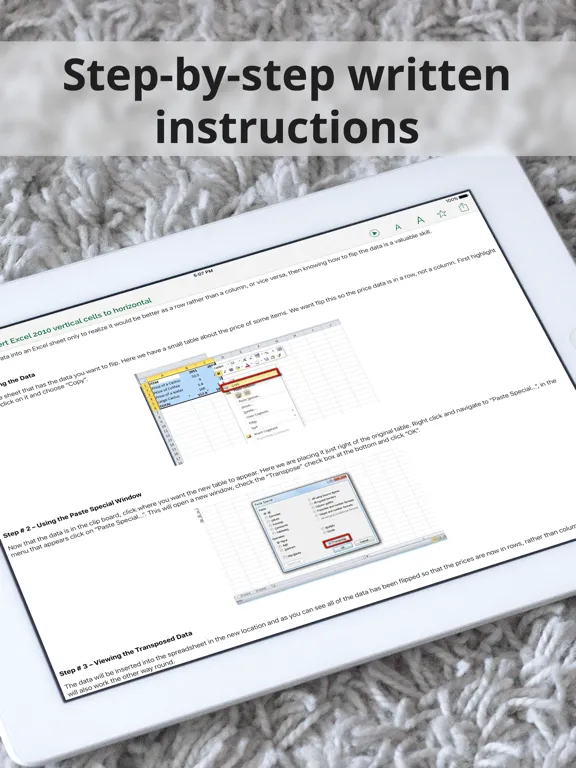 Manual for Microsoft Excel with Secrets and Tricks iPad  স্ক্রিনশট