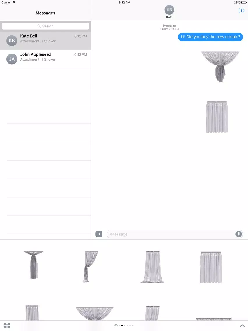 Screenshot di 3D Curtains iPad 