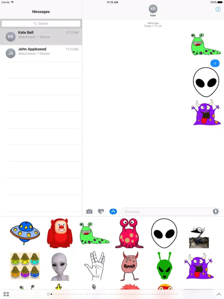 Скриншоты Aliens Sticker Pack iPad 
