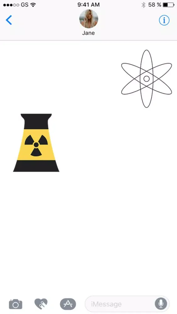Zrzuty ekranu Atoms Sticker Pack