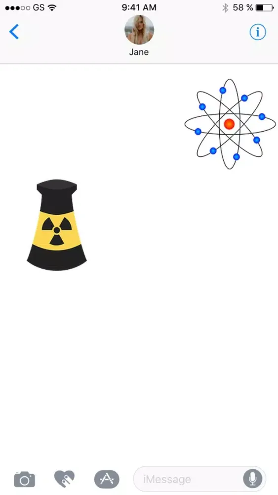 Zrzuty ekranu Atoms Sticker Pack