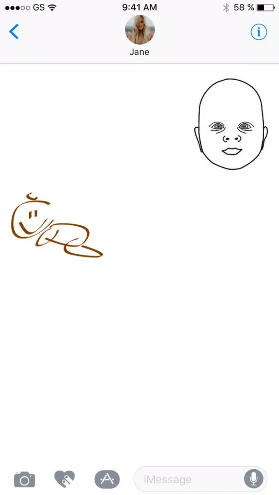 Tangkapan skrin Babies Eight Sticker Pack