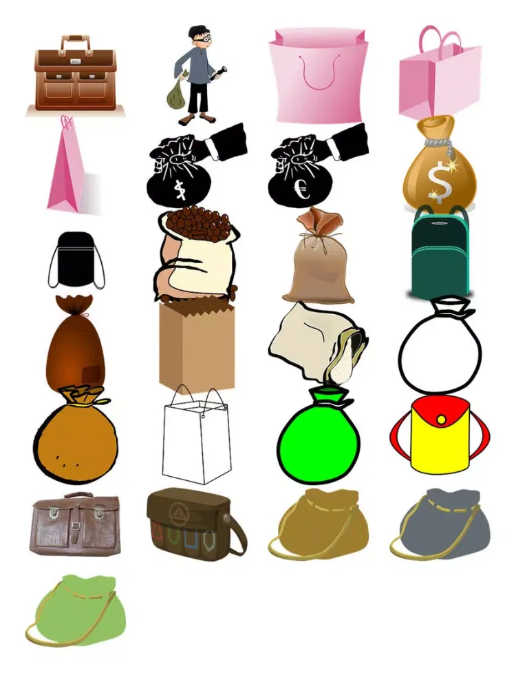 Tangkapan layar Bags Five Sticker Pack iPad 