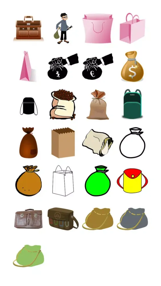 Tangkapan layar Bags Five Sticker Pack