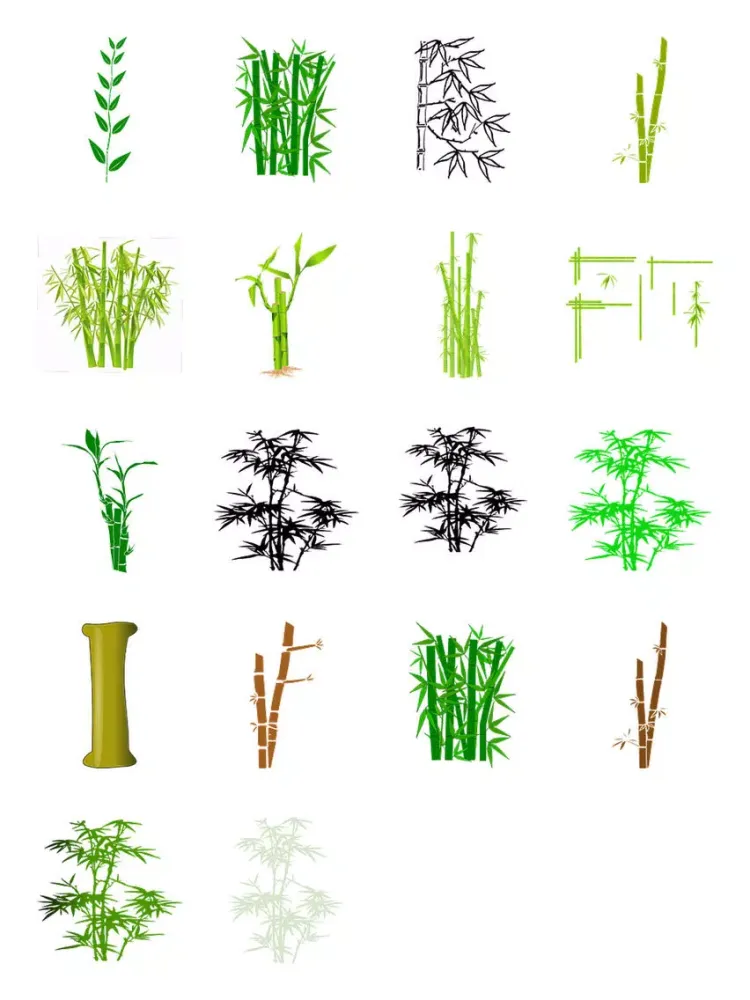 صور Bamboo Plant Sticker Pack iPad 