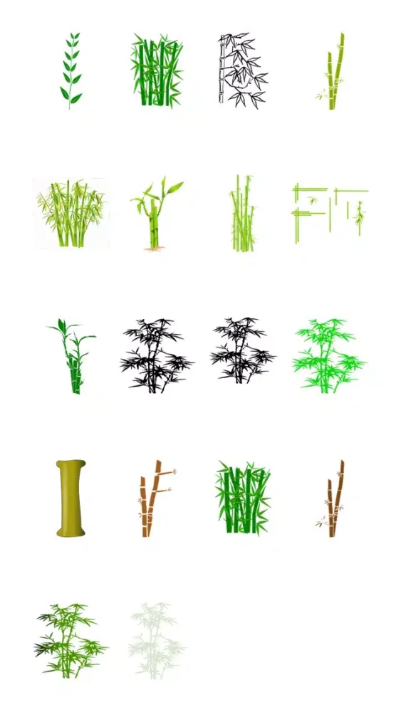 صور Bamboo Plant Sticker Pack