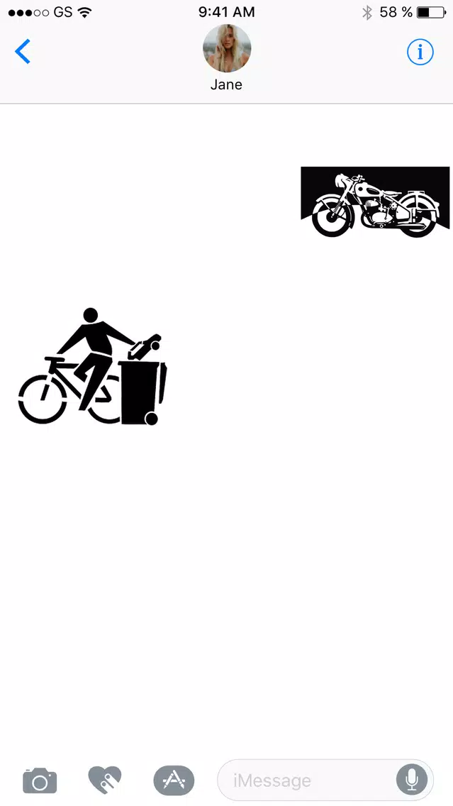 Ảnh chụp màn hình của Bikes Eight Sticker Pack