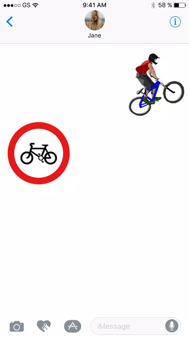 Ảnh chụp màn hình của Bikes Eight Sticker Pack