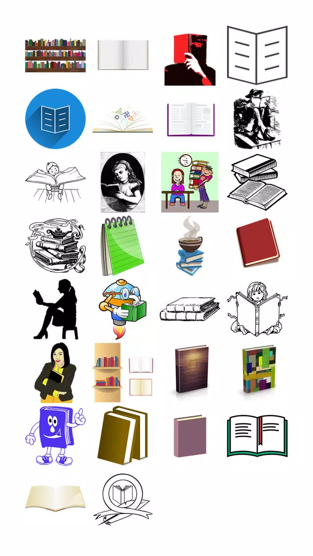 Capturas de tela do Book Stickers