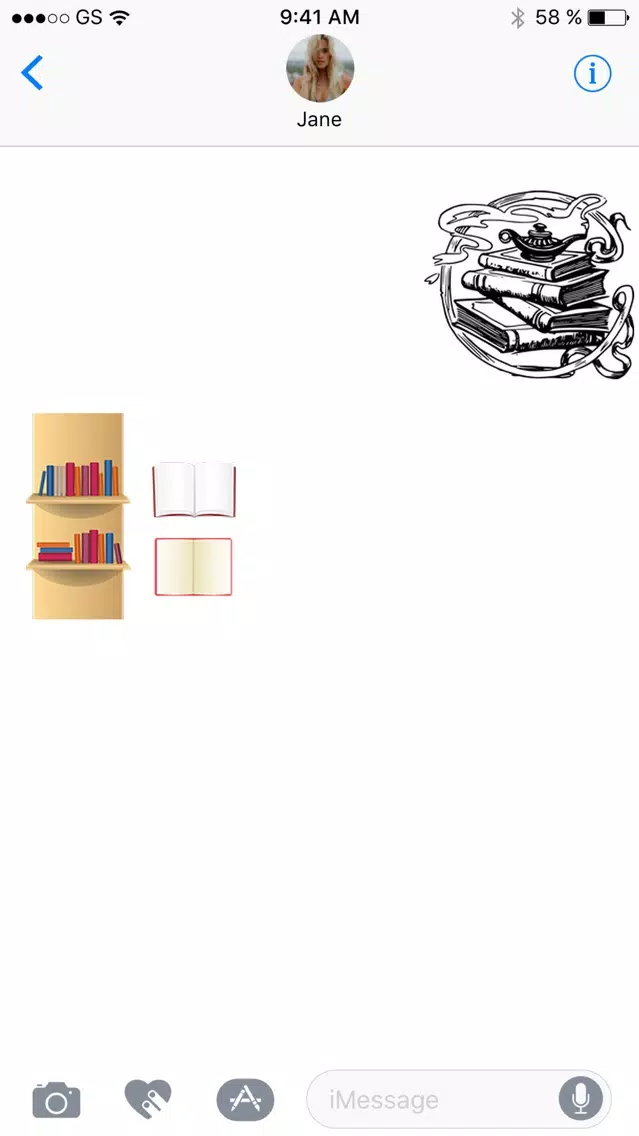 Capturas de tela do Book Stickers