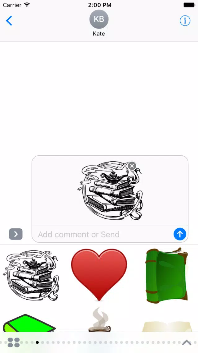 Capturas de tela do Book Stickers