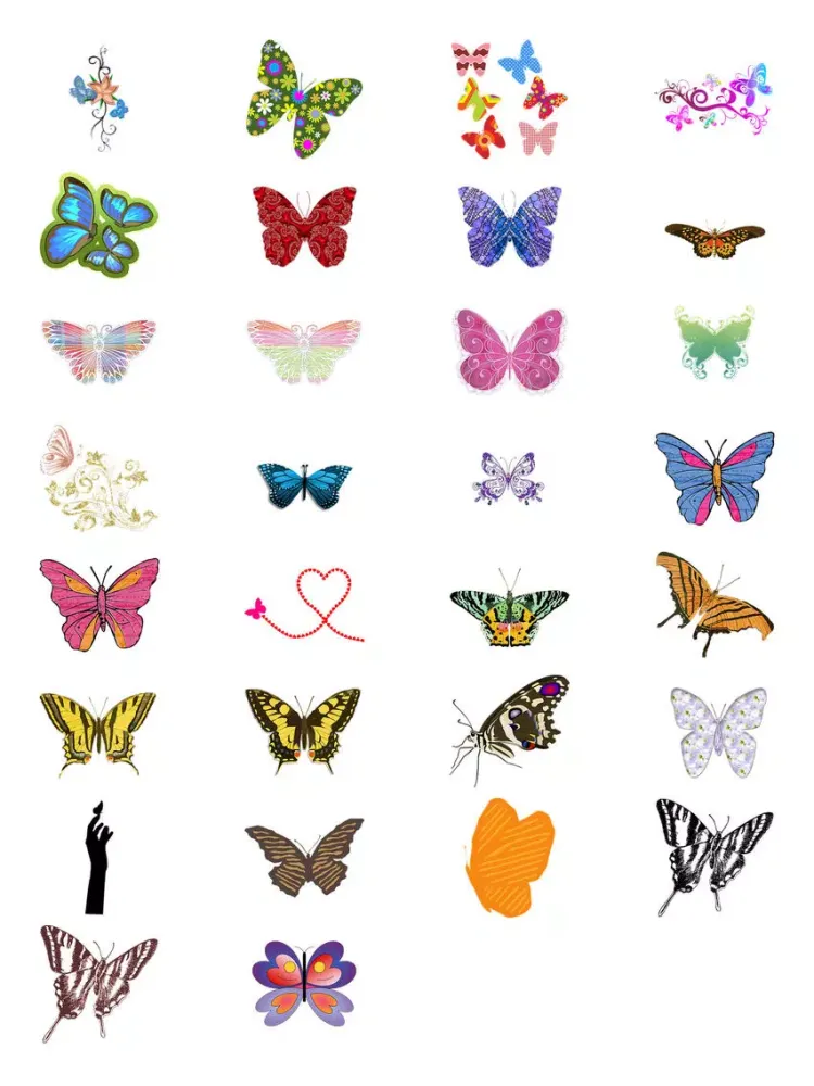 Ảnh chụp màn hình của Butterflies Three Sticker Pack iPad 