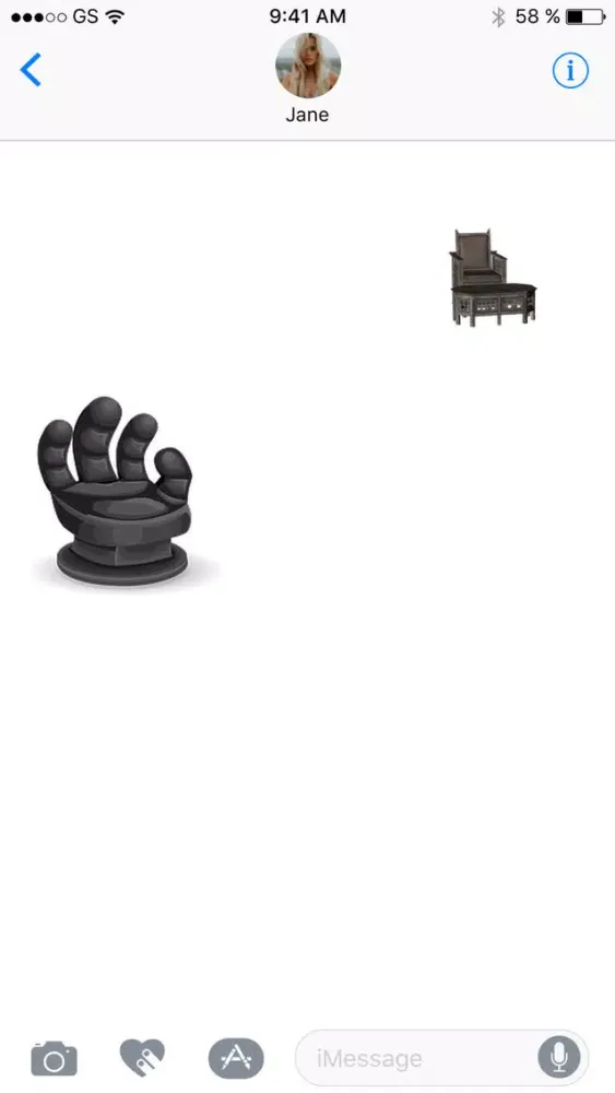 Capturas de pantalla de Chair Sticker Pack