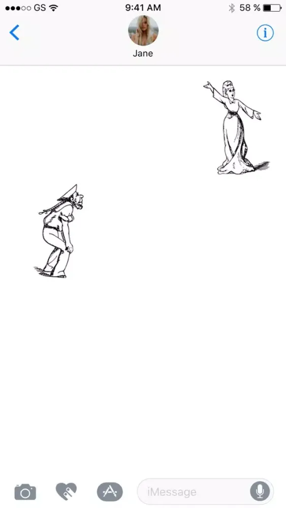Capturas de tela do Character Five Sticker Pack