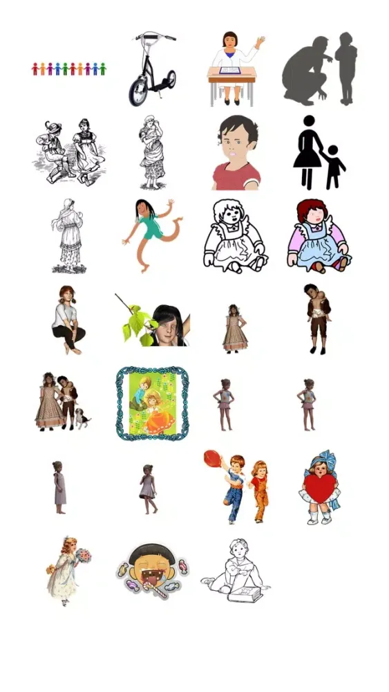 Zrzuty ekranu Child Variety Sticker Pack!