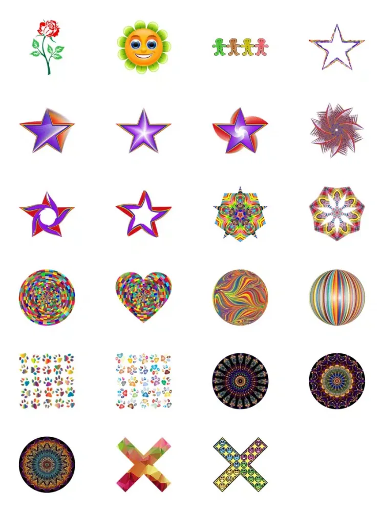 Zrzuty ekranu Colorful Four Sticker Pack! iPad 