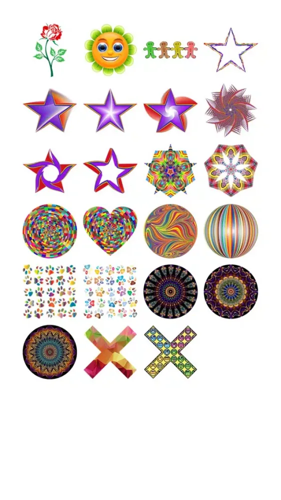 Zrzuty ekranu Colorful Four Sticker Pack!