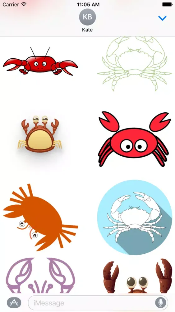 Crab Stickers Screenshots