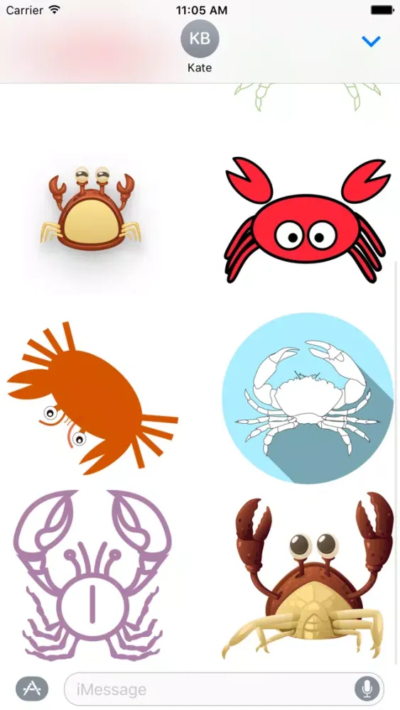 Crab Stickers Screenshots