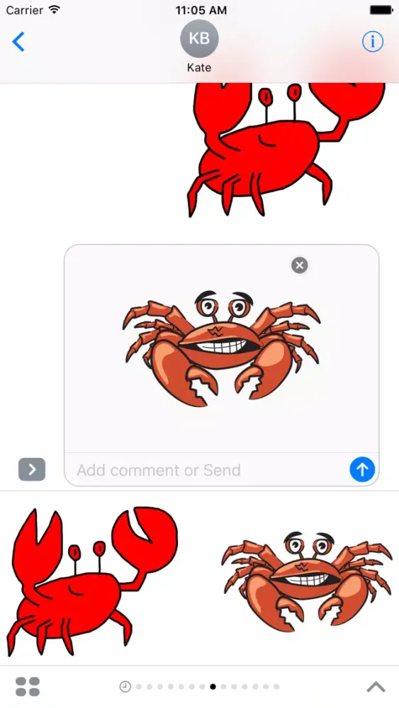 Crab Stickers Screenshots
