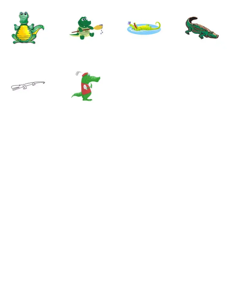 Ảnh chụp màn hình của Crocodile Sticker Pack iPad 