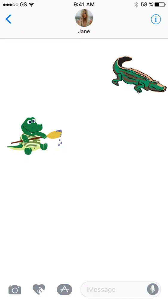 Ảnh chụp màn hình của Crocodile Sticker Pack