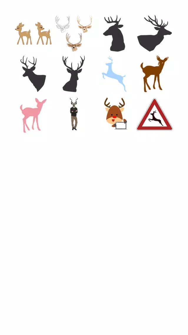 Capturas de tela do Deer Sticker Pack!