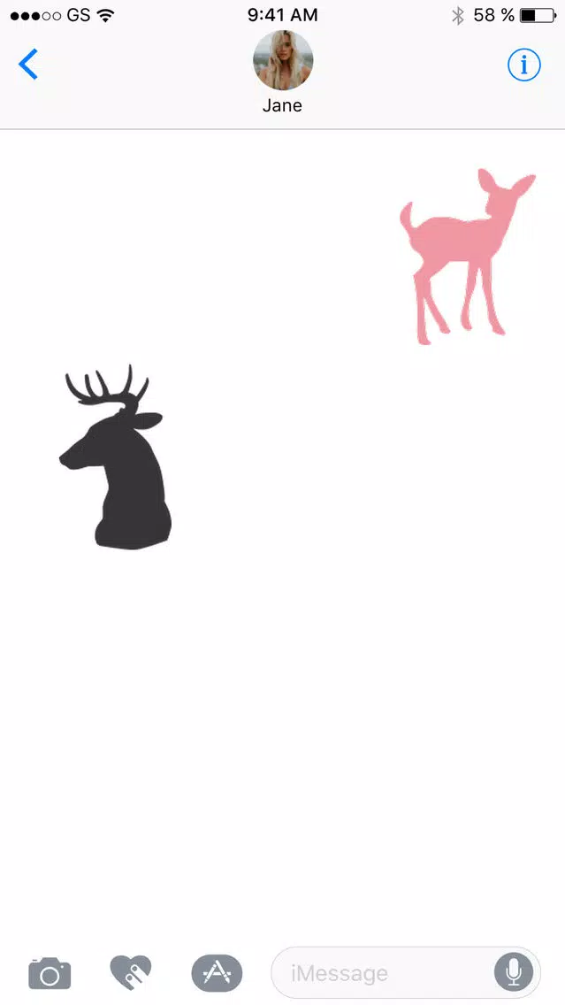 Capturas de tela do Deer Sticker Pack!