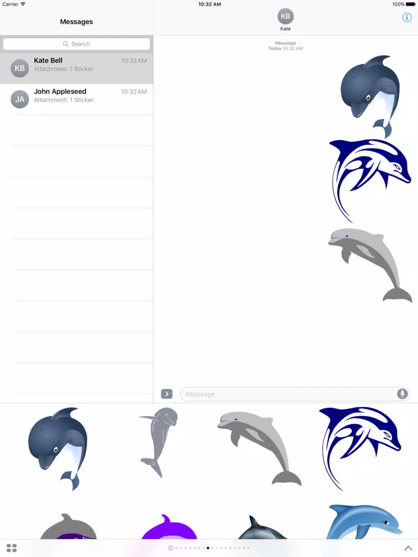 Dolphin Sticker Pack iPad  スクリーンショット