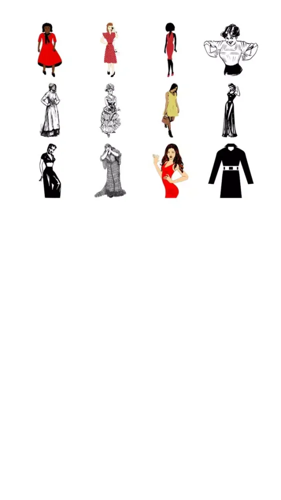 Capturas de tela do More Dresses Sticker Pack!