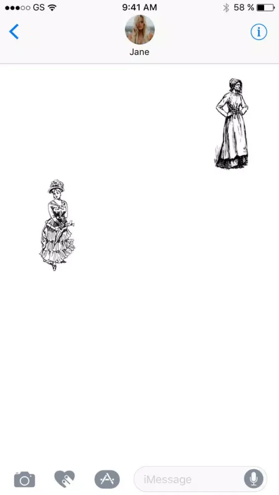 Capturas de tela do More Dresses Sticker Pack!