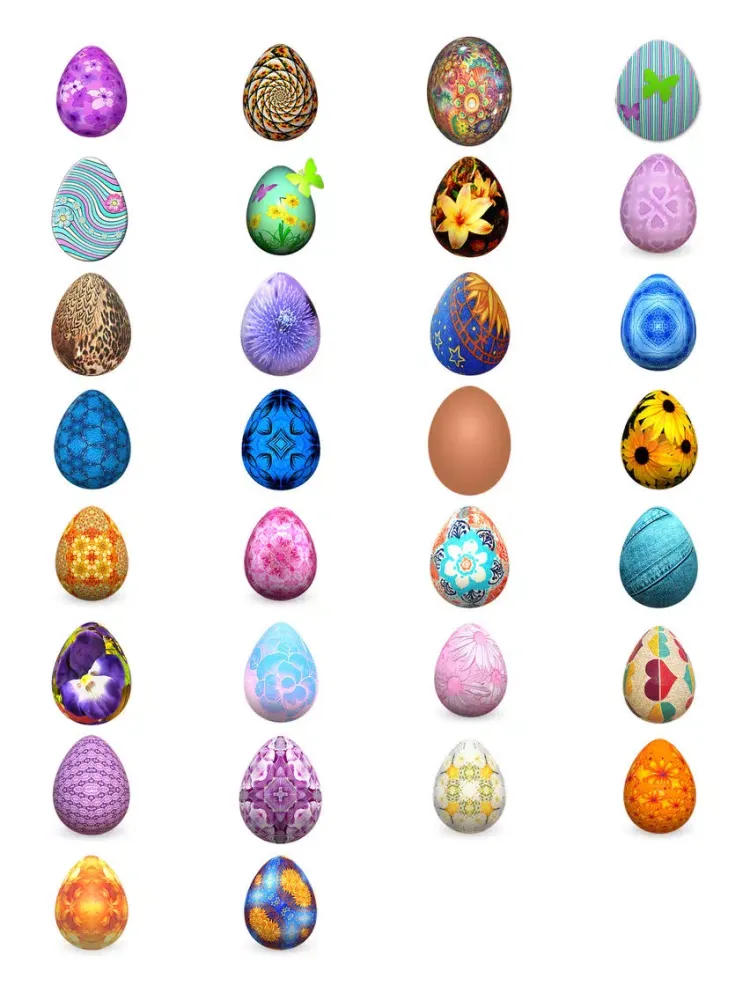 Tangkapan layar Easter Egg Now Sticker Pack iPad 