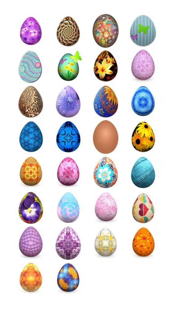 Tangkapan layar Easter Egg Now Sticker Pack