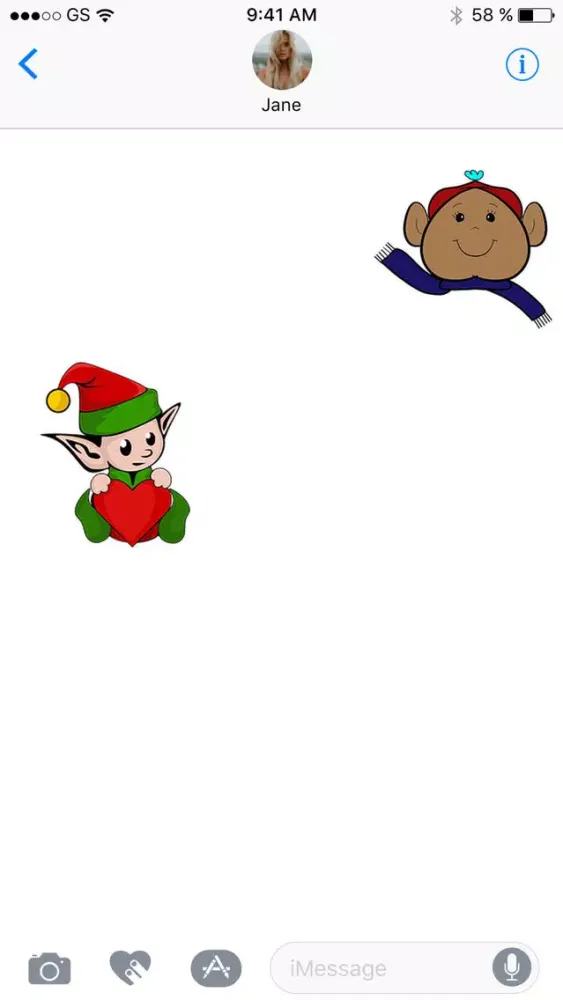Tangkapan layar Elf Sticker Pack!