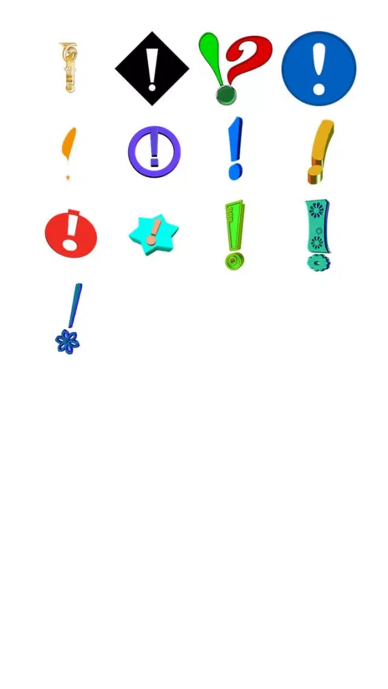 Tangkapan skrin Exclamation Point Sticker Pack