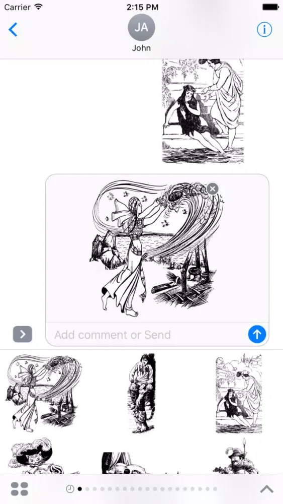 Capturas de tela do Fairy Tales Sticker Pack