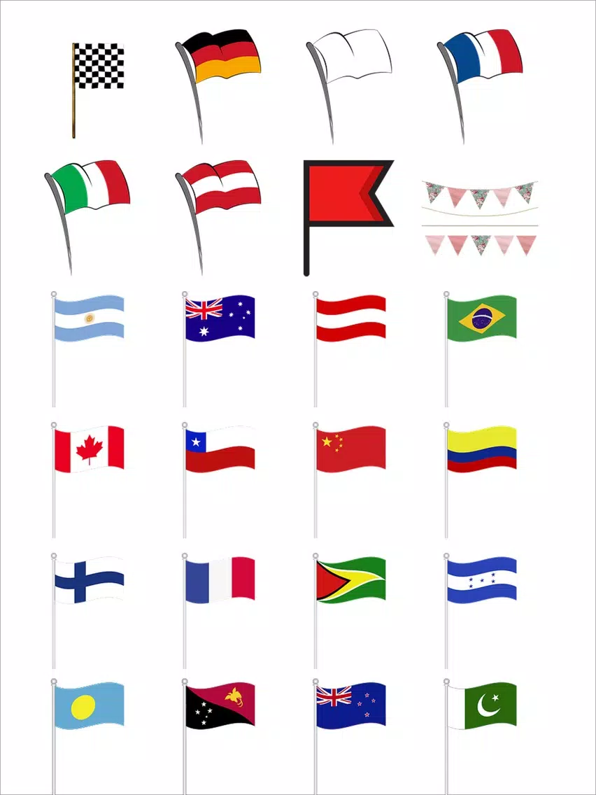 Flag Sticker Pack! iPad  سکرین شاٹس