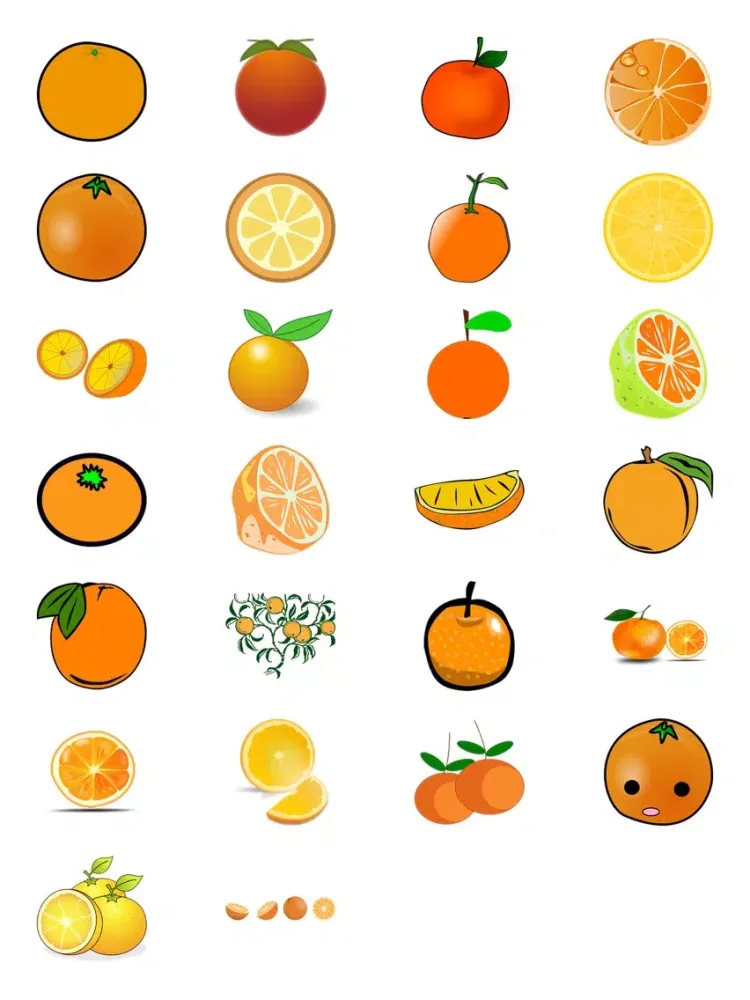 Fresh Oranges Sticker Pack iPad  スクリーンショット