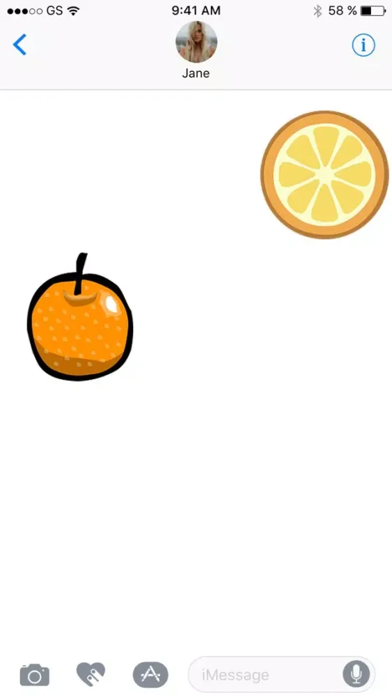 Fresh Oranges Sticker Pack スクリーンショット