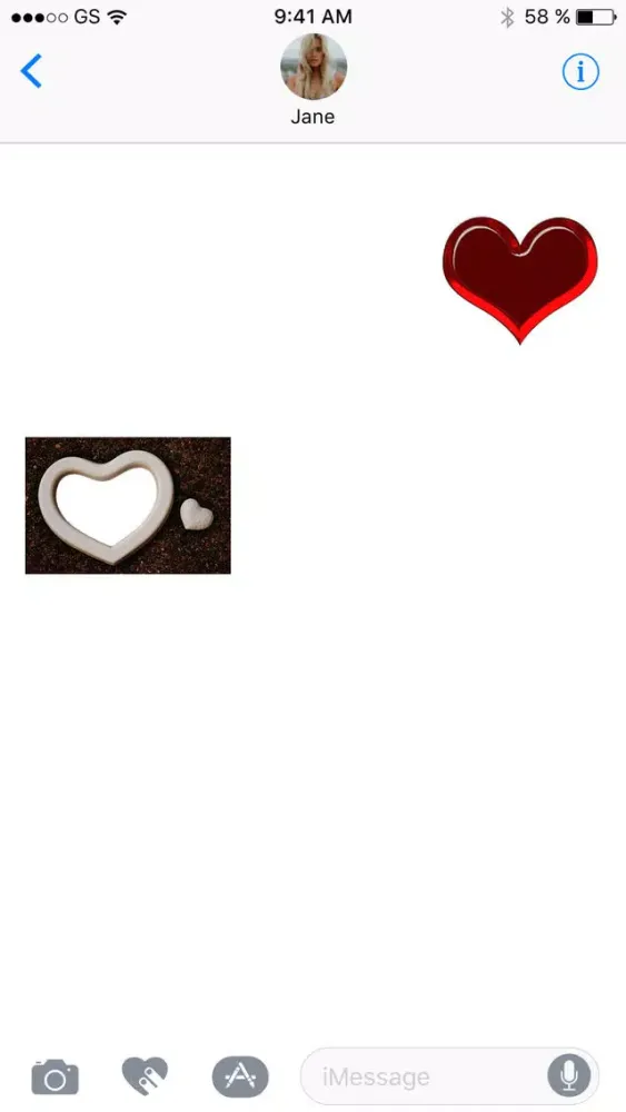 Captures d'écran de Hearts Sticker Pack!