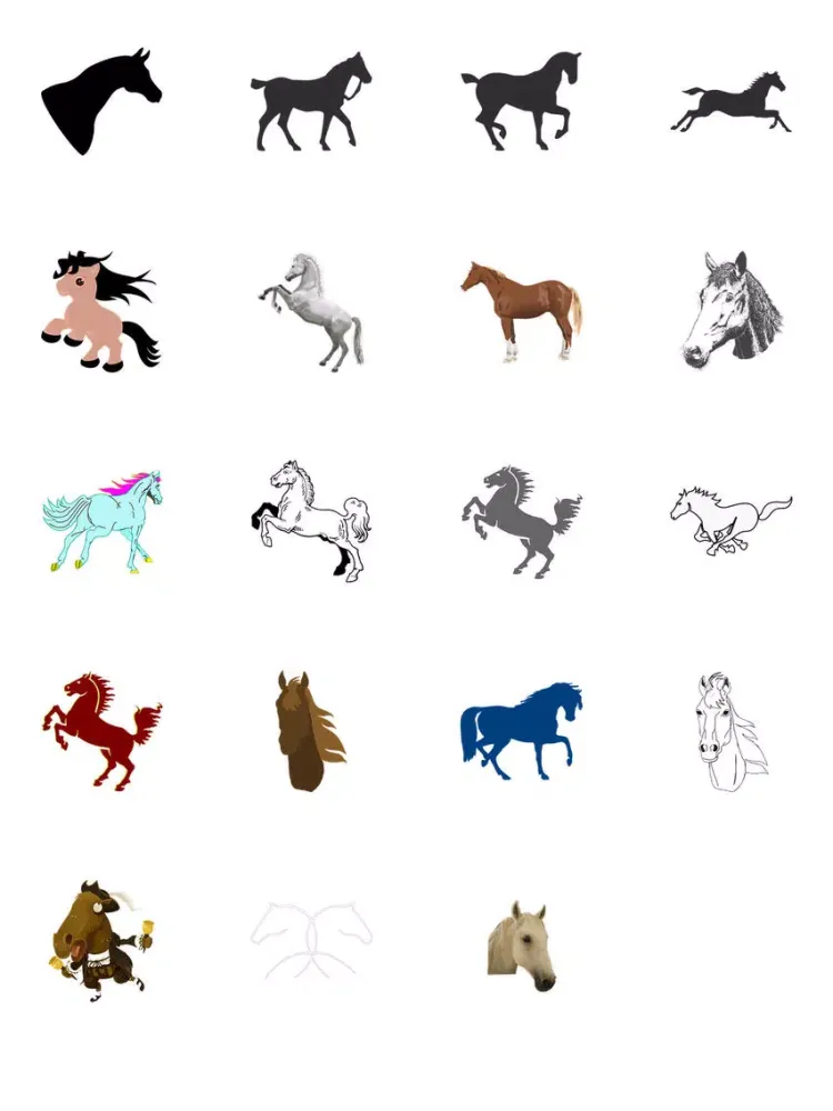 ภาพหน้าจอของ Horse Two Sticker Pack iPad 