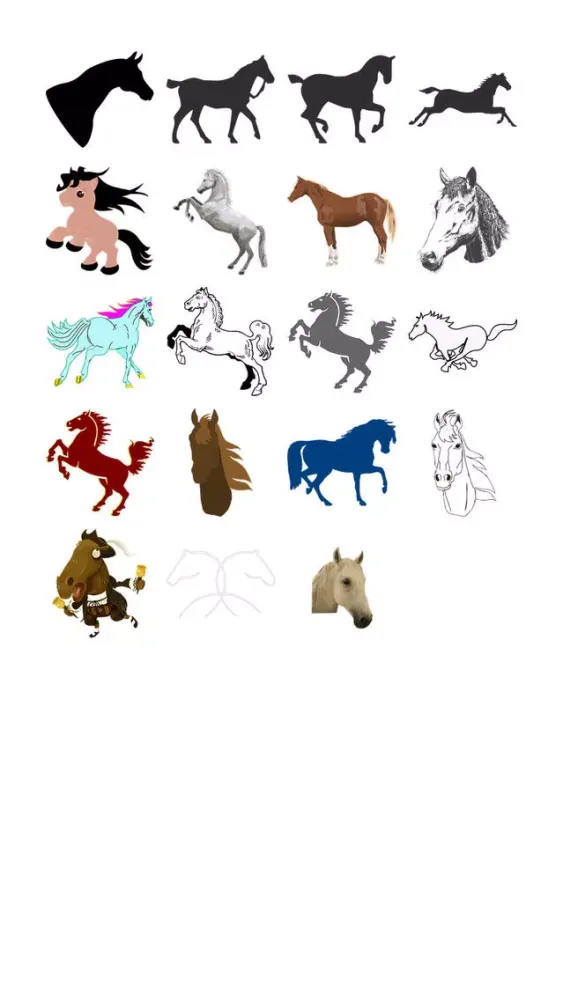 ภาพหน้าจอของ Horse Two Sticker Pack