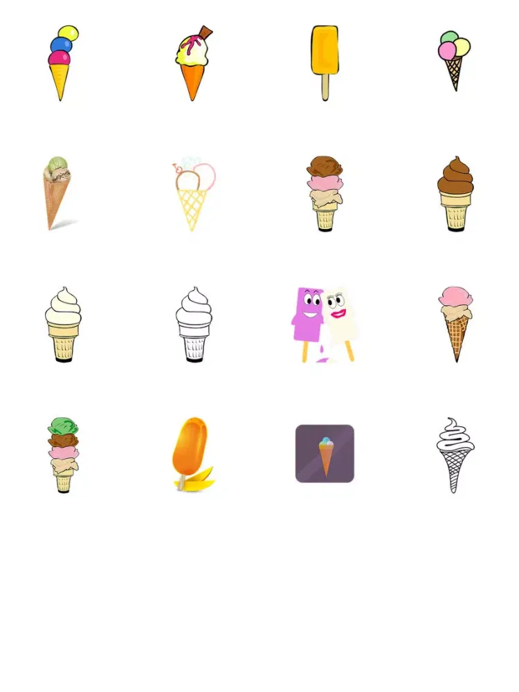 Capturas de tela do Ice Cream Eight Sticker Pack iPad 