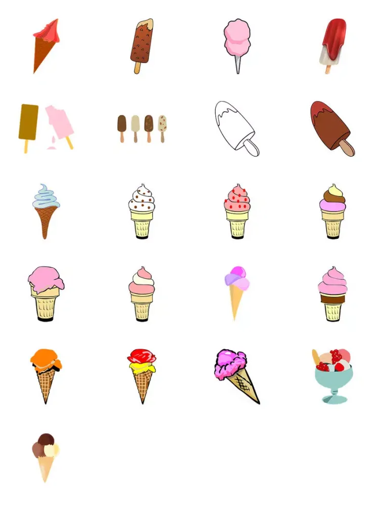 Capturas de pantalla de Ice Cream Seven Sticker Pack iPad 