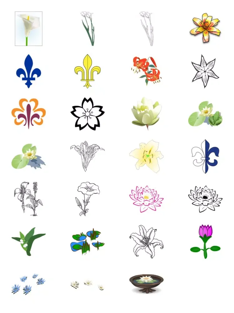 Lilies Sticker Pack iPad 應用截圖