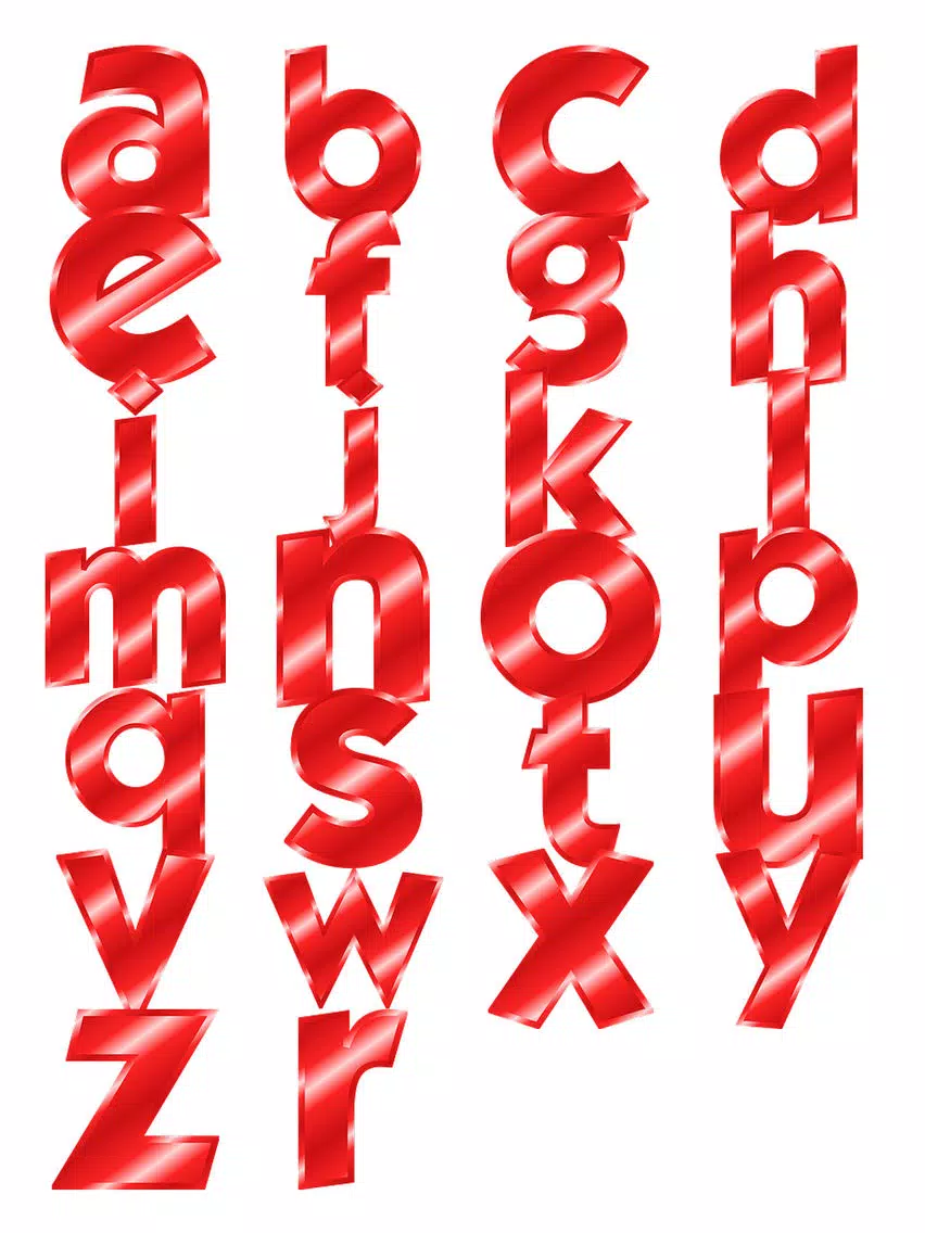 More Alphabets Three Sticker Pack iPad 应用截图