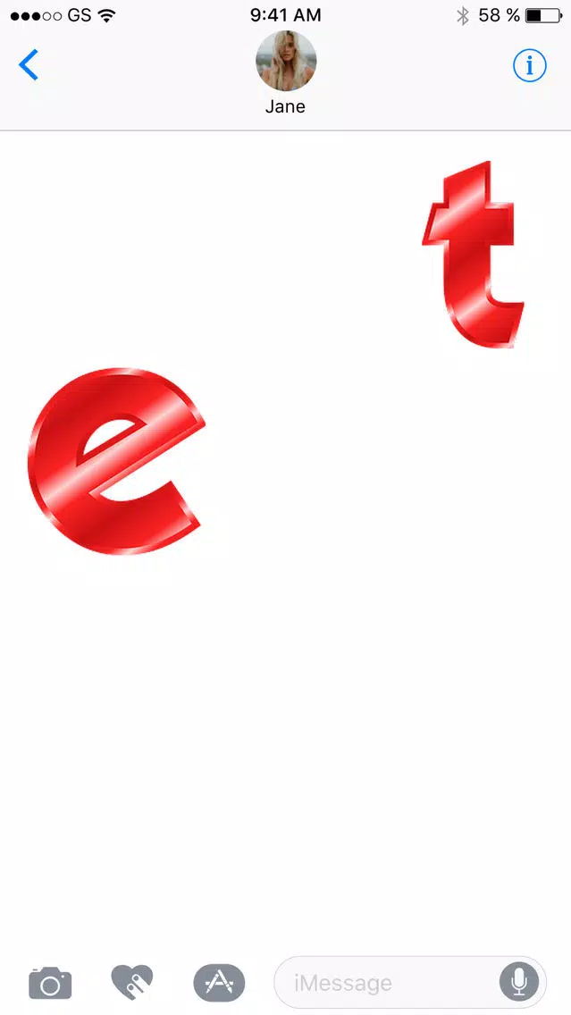 More Alphabets Three Sticker Pack应用截图