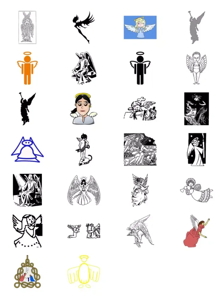 Tangkapan skrin More Angels One Sticker Pack iPad 