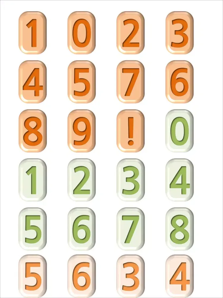 Ảnh chụp màn hình của Number Pack Two Sticker Pack iPad 